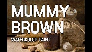 Mummy Brown pigment to handmade paint