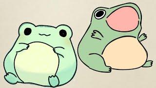 easy drawing | cute frog drawing | filfel drawings