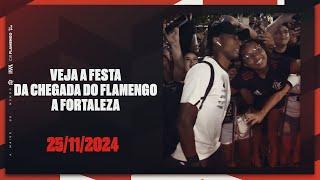 Veja a festa da chegada do Flamengo a Fortaleza