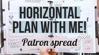 Horizontal Plan With Me for my Patron! Classic Happy Planner Disney Modern Mickey & Minnie Spread