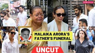 Malaika Arora Father Funeral: Malaika & Her Mom BREAKDOWN | Farah Khan, Arbaaz Khan, Arjun, Kareena