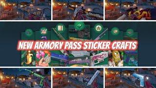 New Armory pass sticker crafts in #cs2