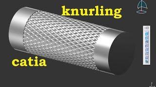 Catia V5 | Video Tutorial for Beginners | Knurling Design on Metallic Rod | Technical MMS