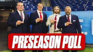 HuskerOnline reacts to Nebraska's ranking in the Big Ten preseason media poll I Nebraska Football