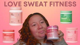 Love Sweat Fitness Protein Powder and Wellness Boosts Taste Test &  Review