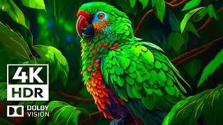 Jungle Animal Life 4K HDR 60FPS Dolby Vision | Cinematic Music (dynamic color)