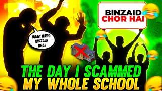 THE DAY I SCAMMED MY WHOLE SCHOOL  FUNNY STORY - Garena Free Fire