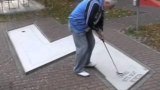 Minigolf professionell Europameister Hubert Bayer in Schweinfurt