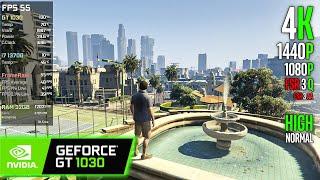 GT 1030 | GTA V Enhanced - 4K, 1440p, 1080p, FSR 3, FSR 1 - High, Normal