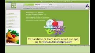 Nutritionist Pro(TM) NexGen Introduction Video