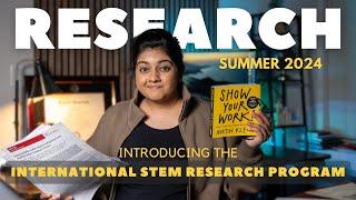 Free to Apply Summer Research Program 