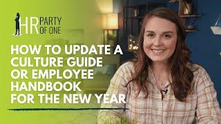 How to Update a Culture Guide or Employee Handbook