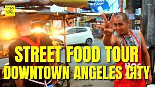 ANGELES CITY BEST STREET FOOD WALKING TOUR | WHEN IM BORED I WALK