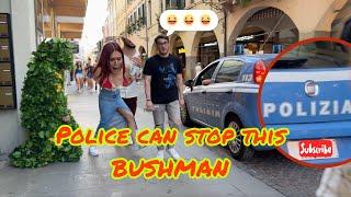 Not even the POLICE can stop this BUSHMAN....FUNNY REACTIONS