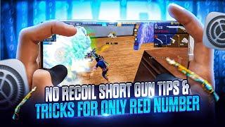 [M1887 + M1014] NO RECOIL SHORT GUN TIPS & TRICKS FOR ONLY RED NUMBER + SETTINGS + DPI  ️