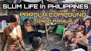 UNBELIEVABLE SLUM LIFE in MANILA | AMAZING WALK at PAROLA COMPOUND TONDO MANILA PHILIPPINES [4K] 