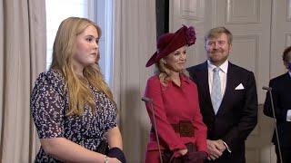 Princess Amalia: her first speech and press conference! (SUBTITLES)