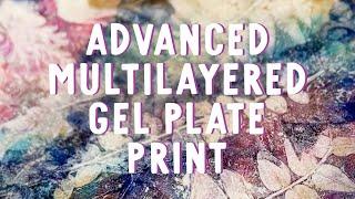 **Mastering Botanical Gel Printing: Advanced Multilayered Technique | Art Tutorial**