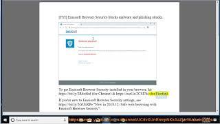 [FYI] Emsisoft Browser Security blocks malware and phishing attacks.