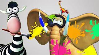 Painting The Jungle | Funny Cartoon For Kids | Gazoon Official