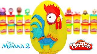 Huevo Sorpresa Gigante Hei Hei de la Película Moana en Español Latino de Plastilina Play Doh