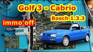 VW Golf 3 immo off. ECU Bosch 1.3.3