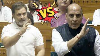 Rahul Gandhi Vs Rajnath Singh in Lok Sabha | Agniveer Controversy in Parliament | Congress Vs BJP Ta