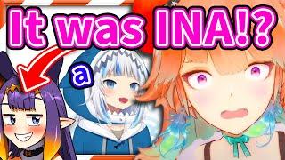 Gura Reveals How INA was The One Behind Gura's Legendary A 【HololiveEN】