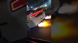 FBO straight pipe e80 tuned charger spittin flames #automobile #chargerrt #americanhorsepower