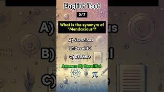 English Synonym Quiz  Short Video #quiz #synonyms #quiztime #englishsynonyms #puzzle #vocabulary