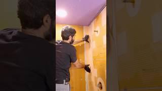 How to Waterproof Shower Wall Corners - #shorts #homerepairtutor