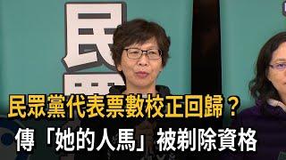 民眾黨黨代表票數「校正回歸」？ 雲林2人消失、當選人票數大砍－民視新聞