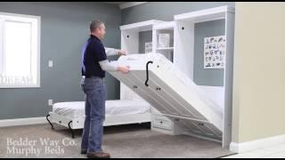 Bedder Way Twin Murphy Bed Operation Example