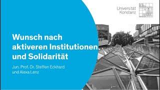 Konstanzer Studie: Öffentliche Wahrnehmung des Krisenmanagements in der Covid-19 Pandemie