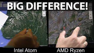 Tesla with Intel Atom vs AMD Ryzen chip comparison