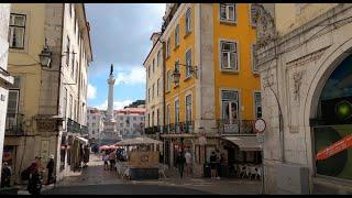 Exploring Lisbon City Center on a Sunny Day: A Walking Tour of Portugal's Capital