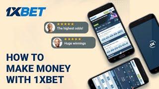 How to place a bet using 1xbet application.