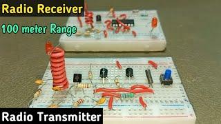 Transmitter and Receiver circuit #transmitter #receiver #fmtransmitter #zeroelectronics