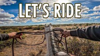 SEARCHING FOR WATER Arizona Desert TRAIL RIDE (GoPro Horseback POV)