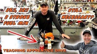 Should I Mix 2 Stroke Fuel At 32:1 For My Old Chainsaw? Teaching Apprentice Dave