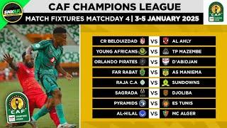 🟡 CAF CHAMPIONS LEAGUE 2024 FIXTURES TODAY: MATCHDAY 4 | CAF CHAMPIONS LEAGUE Schedule