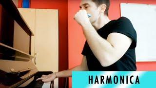 Ben Toury playing Piano and Harmonica