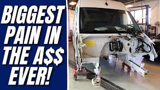 Biggest Pain In The A$$ Ever! #autobody #sprinter #collision #framerail #bodyshop #bodywork