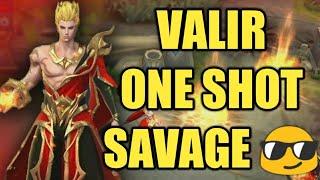 VALIR ONE SHOT SAVAGE  ! Mobile Legends Valir One Shot Savage ! One Shot Savage Valir ML !