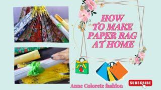 PAANO GUMAWA NG PAPER BAG GAMIT ANG GIFT WRAPPER | TUTORIAL  BY ANNE COLORETE #vlog #philippines