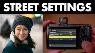 Camera Settings for SHARP STREET PHOTOS