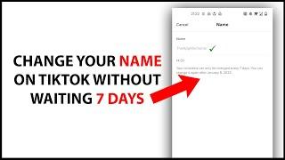 How to Change Your Name on TikTok Without Waiting 7 Days