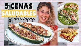 5 ideas de cenas SALUDABLES (Rápidas y Fáciles)