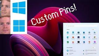 FULLY customize Windows 11 Start Menu Pins for Default User Profile!