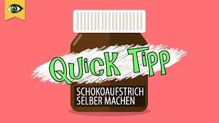 Nutella selber machen/Schokoaufstrich/Brotaufstrich: gesund, vegan ohne Zucker Quicktipp Schlaumal